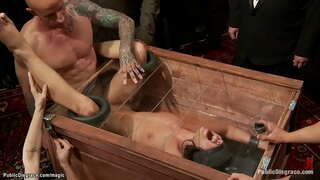 Жас брюнетка жұм Адриан чечик завязывается және бокспен, содан кейін үлкен мүшесі трахается Астральным шаң бақылауымен дом Ханшайым Донна Долоре қоғамдық