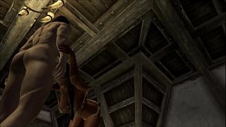 ���ਲਡਰ ਪੋਰਨ V: Skyrim - Forsworn ਸੋਹਣੀ ਕੁੜੀ ਨੂੰ ਤੰਗ ਅਤੇ Fucks