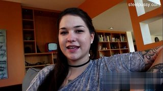 ���્યૂટ ગર્લફ્રેન્ડ પ્રથમ deepthroat