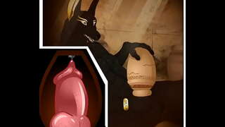 FURRY Anubis masturbation