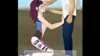 D. Va : Bukkake Pemandangan